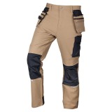 Pantaloni de lucru Mix&amp;Match, elastici, intariri genunchi, bej, marimea XL/54, NEO