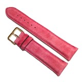 Cumpara ieftin Curea Ceas &bdquo;Suede Elegance&rdquo; &ndash; Piele &Icirc;ntoarsă Veritabilă, Roz Pastel (12mm,