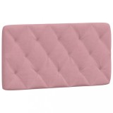 Cumpara ieftin Perna tablie de pat, roz, 100 cm, catifea