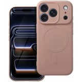 Husa MagSafe pentru Apple iPhone 17 Pro, OEM, Silicone Mag, Roz