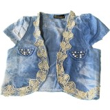 Bolero dama , imitatie blugi , marime universala