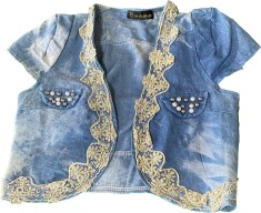 Bolero dama , imitatie blugi , marime universala
