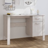 Birou &bdquo;HAMAR&rdquo;, alb, 113x50x75 cm, lemn masiv de pin