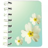 Cumpara ieftin Carnet cu spira Floricele de primavara, 7 x 10 cm, 75 foi veline