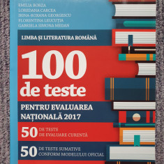 LIMBA SI LITERATURA ROMANA 100 DE TESTE PENTRU EVALUAREA NATIONALA 2017, cl VIII