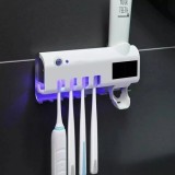 Cumpara ieftin Dozator electric pasta de dinti cu alimentare solara si sterilizator UV