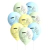 Set 8 baloane latex Strumfi 28 cm