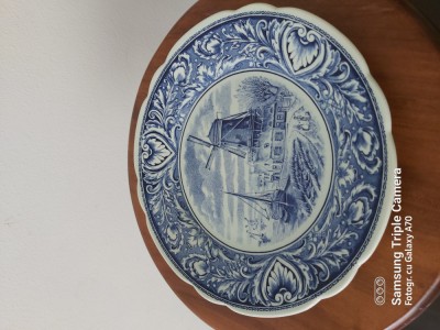 Farfurie decorativa portelan, Delfts&amp;#039;s Maastricht foto