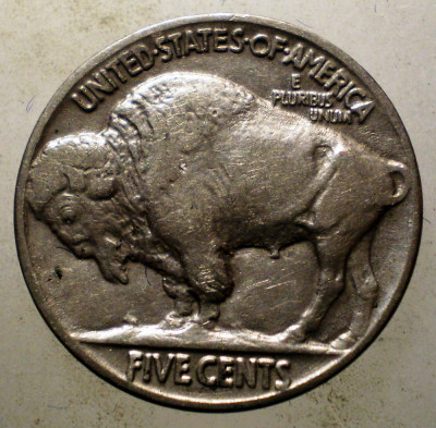 7.531 USA SUA BUFFALO NICKEL 5 CENTS 1937 foto