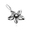 Pandantiv &icirc;n formă de floare patinată ornamental, argint 925