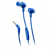 Handsfree Casti In-Ear JBL E15, Cu microfon, 3.5 mm, Albastru