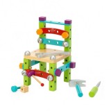 Scaunel de asamblat din lemn cu scule 20x17x28cm CWT