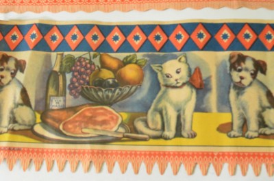 Hartie veche printata pentru decor raft camara - anii &amp;#039;60 raritate ! foto