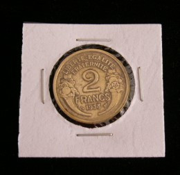 M3 C50 - Moneda foarte veche - Franta - 2 franci - 1938