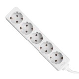 Prelungitor cu 5 prize Schuko, 3 m, 16A, 3680W, alb, TED Electric