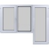 Fereastra termopan PVC, Lion Evolution 92, 6 camere, Alb, 3097x2120 cm, O fereastra oscilobatanta cu o parte batanta si una fixa