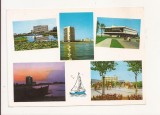 F1 - Carte Postala - Marea Neagra, Hoteluri din Mamaia, circulata 1968