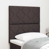 Cumpara ieftin Tăblie LED Design cu Blocuri Diamante Maro &icirc;nchis 80 cm Țesătură