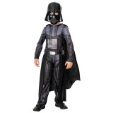 Costum Darth Vader Deluxe Star Wars cu pelerina pentru copii 7-8 ani 122-128 cm