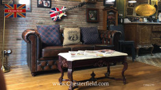 Canapele din piele naturala-Chesterfield Brand- Colec?ia Brighton-3 locuri foto