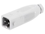 Conector dreptunghiular ST mufă tată 2 pini cositorit IP54