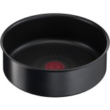 Cratita TEFAL Ingenio Unlimited 24 cm L7633502, invelis antiaderent Titan, inductie, negru