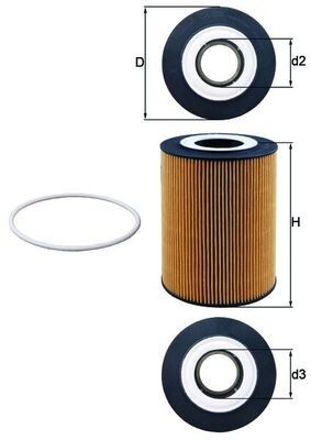 Filtru ulei MAHLE OX359D foto