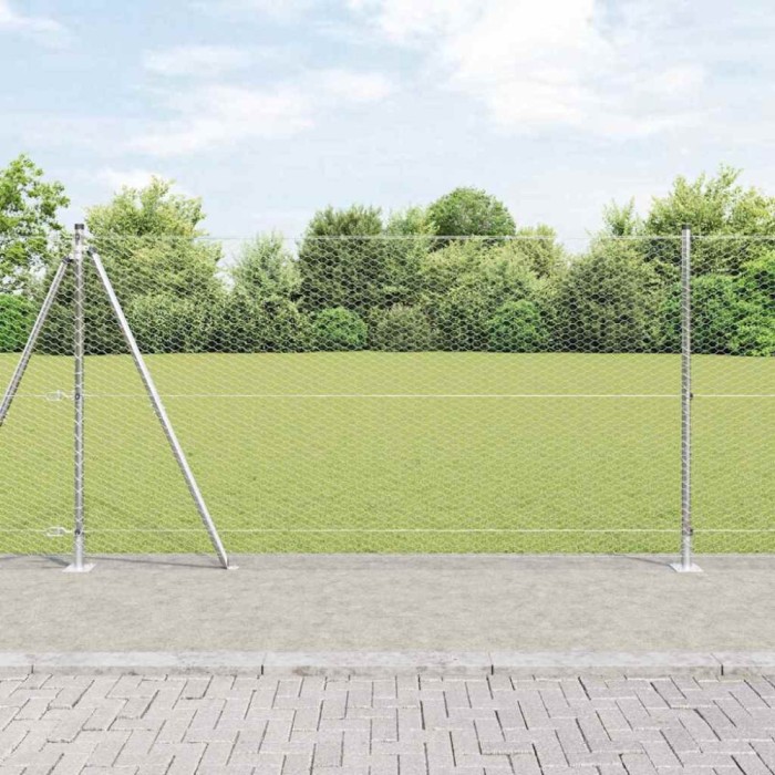 Set gard Set de 2 Oțel galvanizat 25 x 1.2 m Rezistent