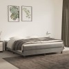 VidaXL Cadru de pat fără saltea, gri deschis, 160x200 cm, catifea 3120778
