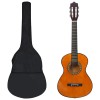 Chitara Clasica Incepatori Gossi 1/2 (34) Lemn Tei Natur Set 8 Piese Husa Curea Pene Diapazon Corzi
