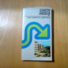 ARGES * Ghid Turisric al Judetului - Teodor Mavrodin - 1978, 134 p.+ harta