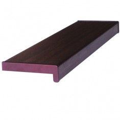 Glaf PVC interior pentru ferestre Wenge 100 x 15 cm, Include piese laterale + Silicon alb 280 Ml foto