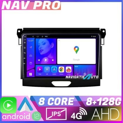 Navigatie Ford Ranger KIT 574 EDOTEC-LITE Android Ecran 720P Octa Core 8 128 Carplay CarStore Technology
