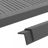 VidaXL Margini cornier pentru terasă WPC, 5 buc, 170 cm, gri