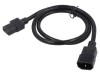 Cablu Alimentare 1m Negru 3x18AWG IEC C13-C14 10A