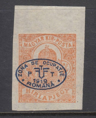 ROMANIA 1919 - DEBRETIN I MARCA PENTRU ZIARE MNH AUTENTIFICARE BODOR foto