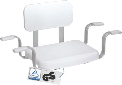 Scaun De Baie Cu Fixare Pe Cada, Cu Spatar, Aluminiu/Plastic, 78 X 34 X 34 Cm - CN foto