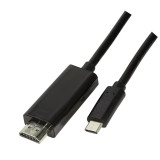 Cumpara ieftin CABLU video LOGILINK adaptor USB 3.1 Type-C (T) la HDMI (T) 3m rezolutie maxima 4K UHD (3840 x 2160) la 60 Hz negru &amp;quot;UA0330&amp;quot;