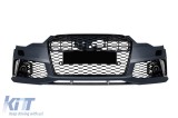 Bumper frontal tip RS6 potrivit pentru Audi A6 C7 4G 2011-2015 cu PDC, cu capacete pentru duze Performance AutoTuning