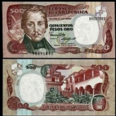 Columbia 1987 - 500 pesos oro, UNC