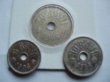 ROMANIA - SET 5 bani 1906 Lit J + 10 bani 1906 Lit J + 20 bani 1906 LIT J, CAROL I, L17.8