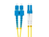 Patch Cord Fibra Optica Lanberg SM SC UPC-LC UPC Duplex 2m LSZH G657A1 3.0 mm Galben