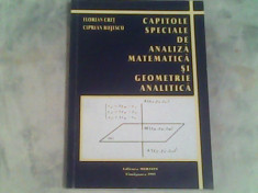 Capitole speciale de analiza matematica si geometrie analitica-Conf.Dr.F.Cret foto