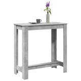 vidaXL Masă de bar, gri beton, 102x50x103,5 cm, lemn prelucrat 854412