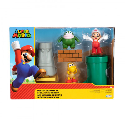 Mario Nintendo - Set diorama Desert cu figurina 6 cm foto