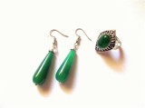 Set agate, set pietre semipretioase verzi 43637