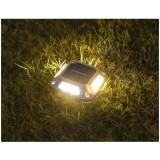 Set 4 Lampi Solare, 8 LED-uri, IP65, din ABS+PC, 6-12 h, Baterie 1.2 V 600 mAh, Montare pe Perete/Pamant, Lumina Alb Cald