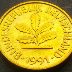 Moneda 5 PFENNIG - GERMANIA, anul 1991 *cod 2561 - litera A