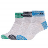 șosete Skechers 3PPK Wm Mesh Ventilation Quarter Socks SK42022-9200 gri