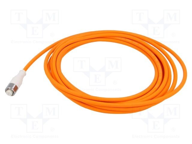 Cablu senzor M12 5 pini drept 5m portocaliu LUMBERG AUTOMATION